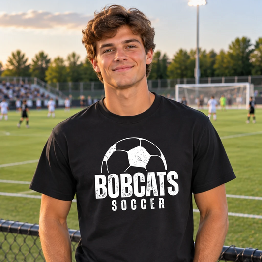Bobcats Soccer Ball Tee or Crewneck