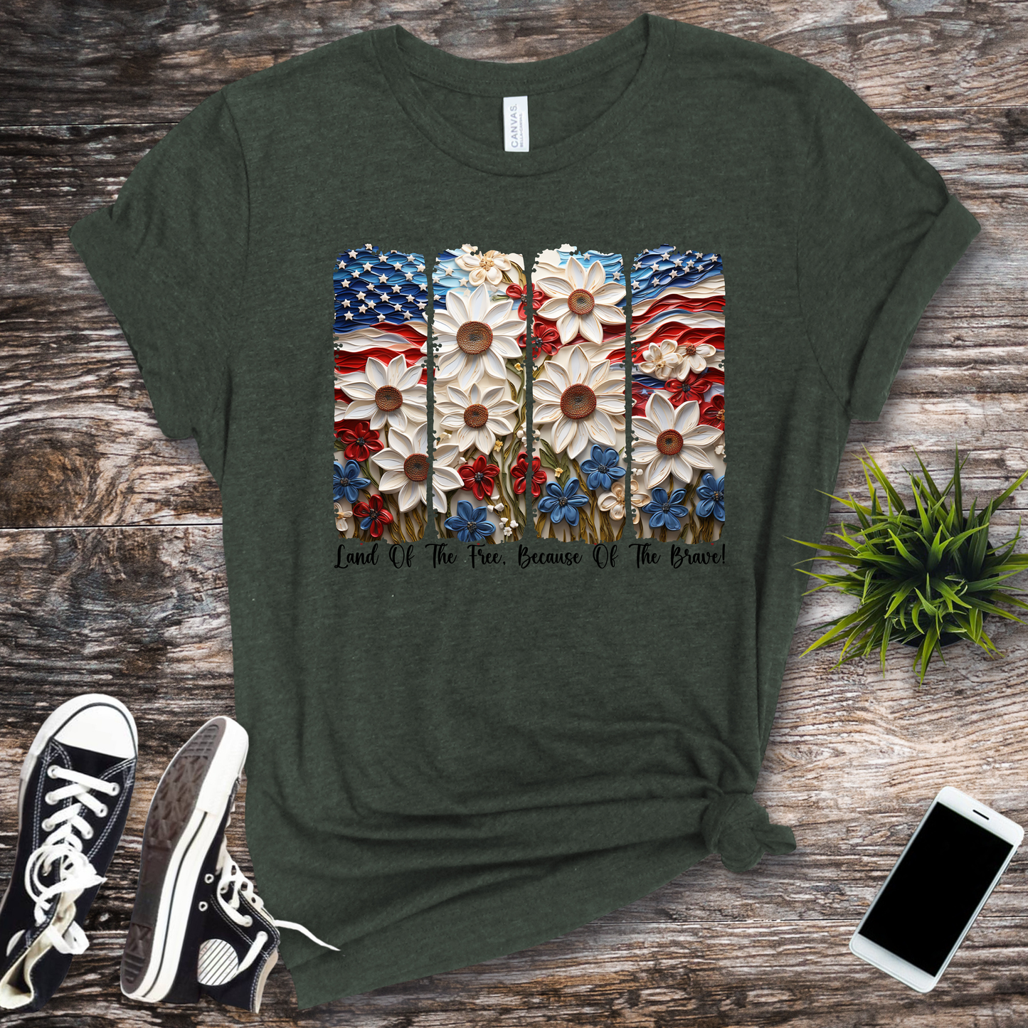 Land of the Free Because of the Brave Daisies