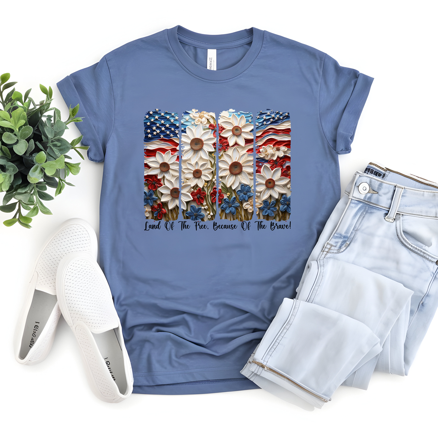 Land of the Free Because of the Brave Daisies