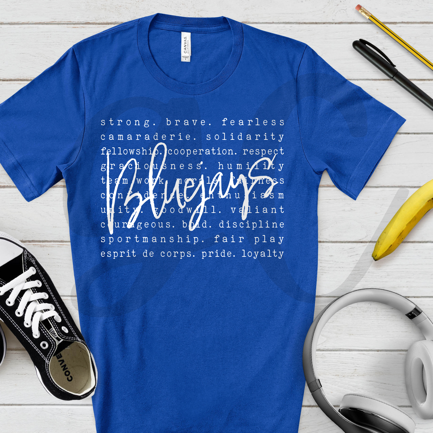 Bluejays Inspirational Words Tee