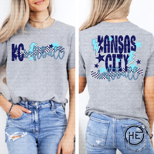 KC Softball Front/Back Tee