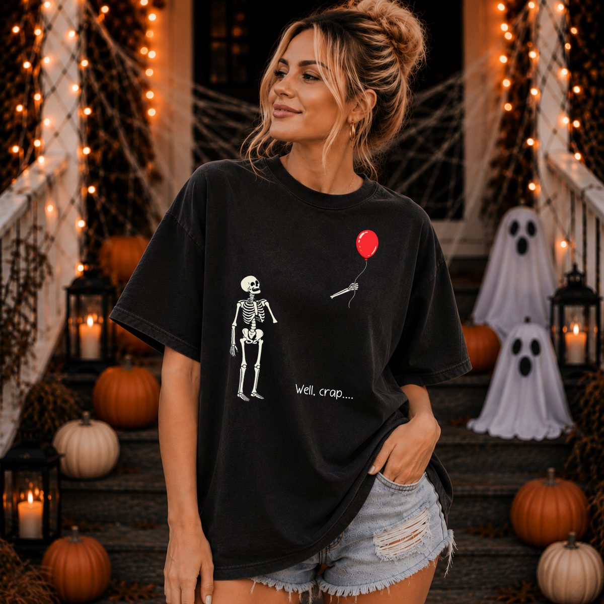 Well, crap... Skeleton Balloon Tee