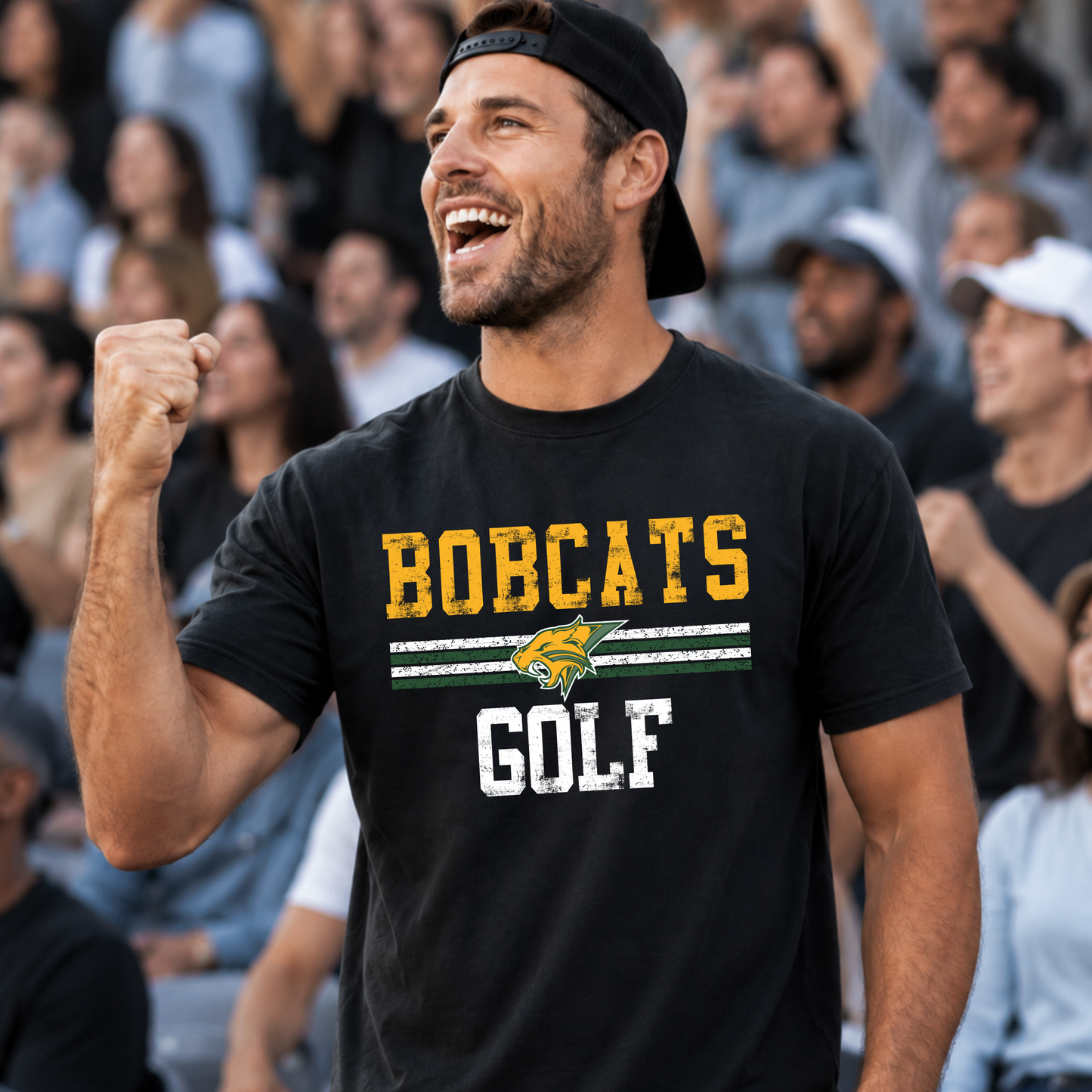 Bobcats Varsity Stripes Tee