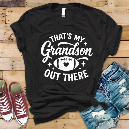 That's My Grandson Football Tee