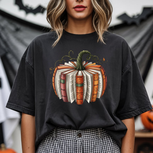 Book Pumpkin Tee