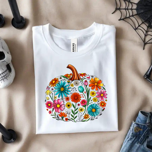 Flower Pumpkin Tee