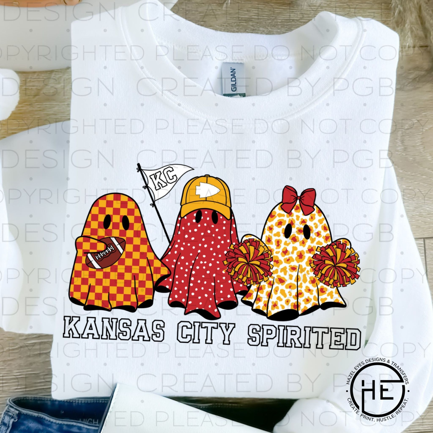 KC Football Ghosts Crewneck