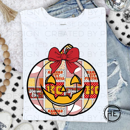KC Plaid Pumpkin Tee