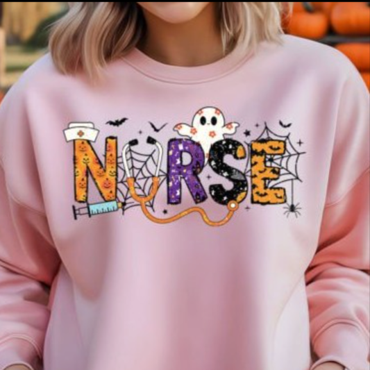 Halloween Nurse Crewneck