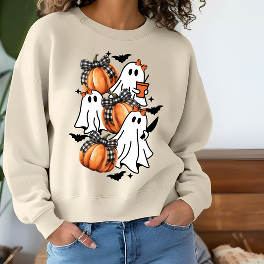 Scary Ghosts and Pumpkins Crewneck