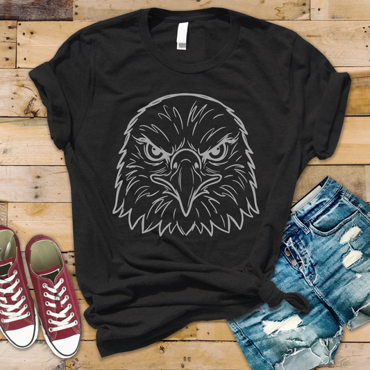 GreyHawk Line Art Face Tee