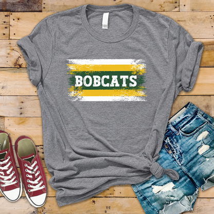 Vintage Bobcats Stripes Tee or Crewneck