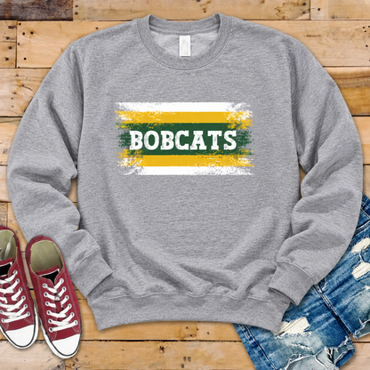 Vintage Bobcats Stripes Tee or Crewneck