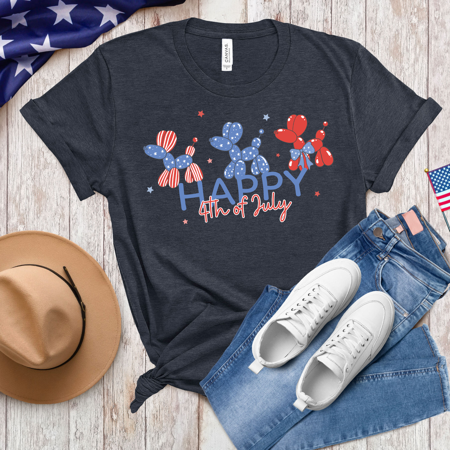 Patriotic Balloon Dogs