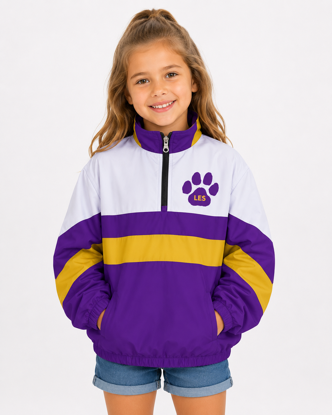 Linwood Elementary School Bulldogs Windbreaker