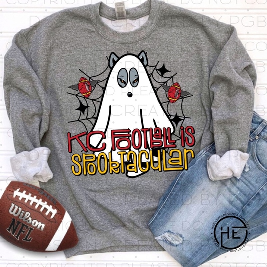 KC Football is Spooktacular Crewneck Adult or Youth