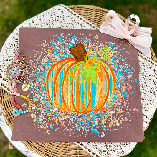 Splatter Pumpkin Tee