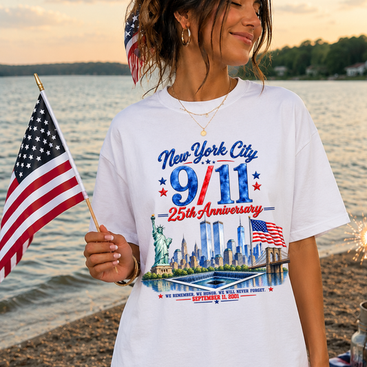 9/11 25th Anniversary Full Front Tee