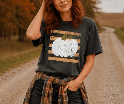 Stripped Pumpkin T-Shirt