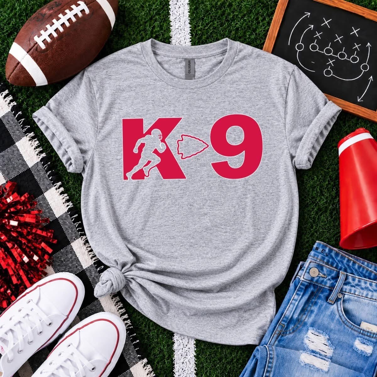 K9 Sport Grey Tee or Crewneck