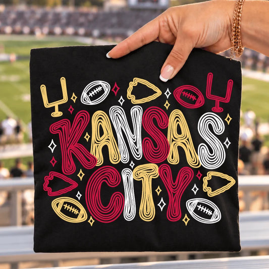 Sketched Kansas City Icons Tee or Crewneck