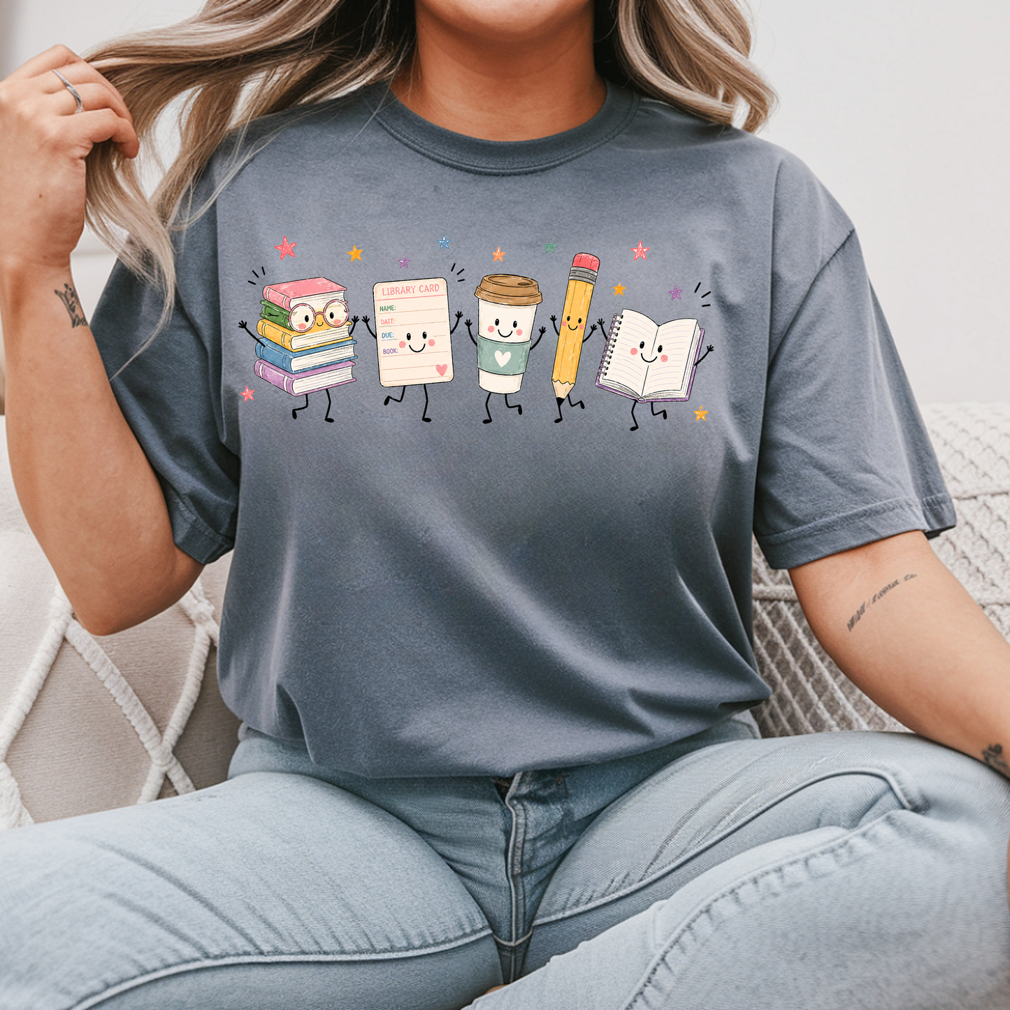 Library Doodle Tee