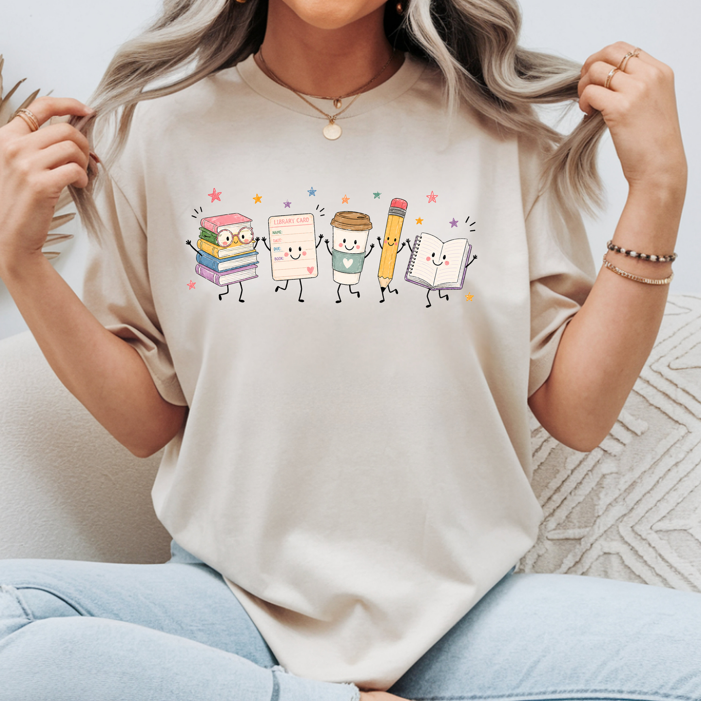 Library Doodle Tee