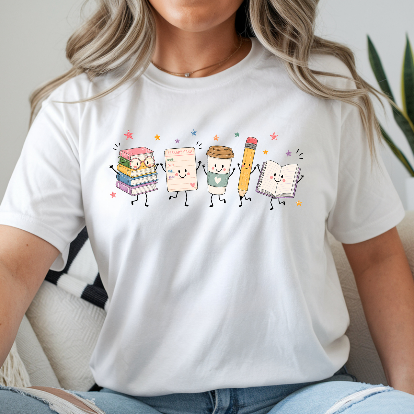 Library Doodle Tee