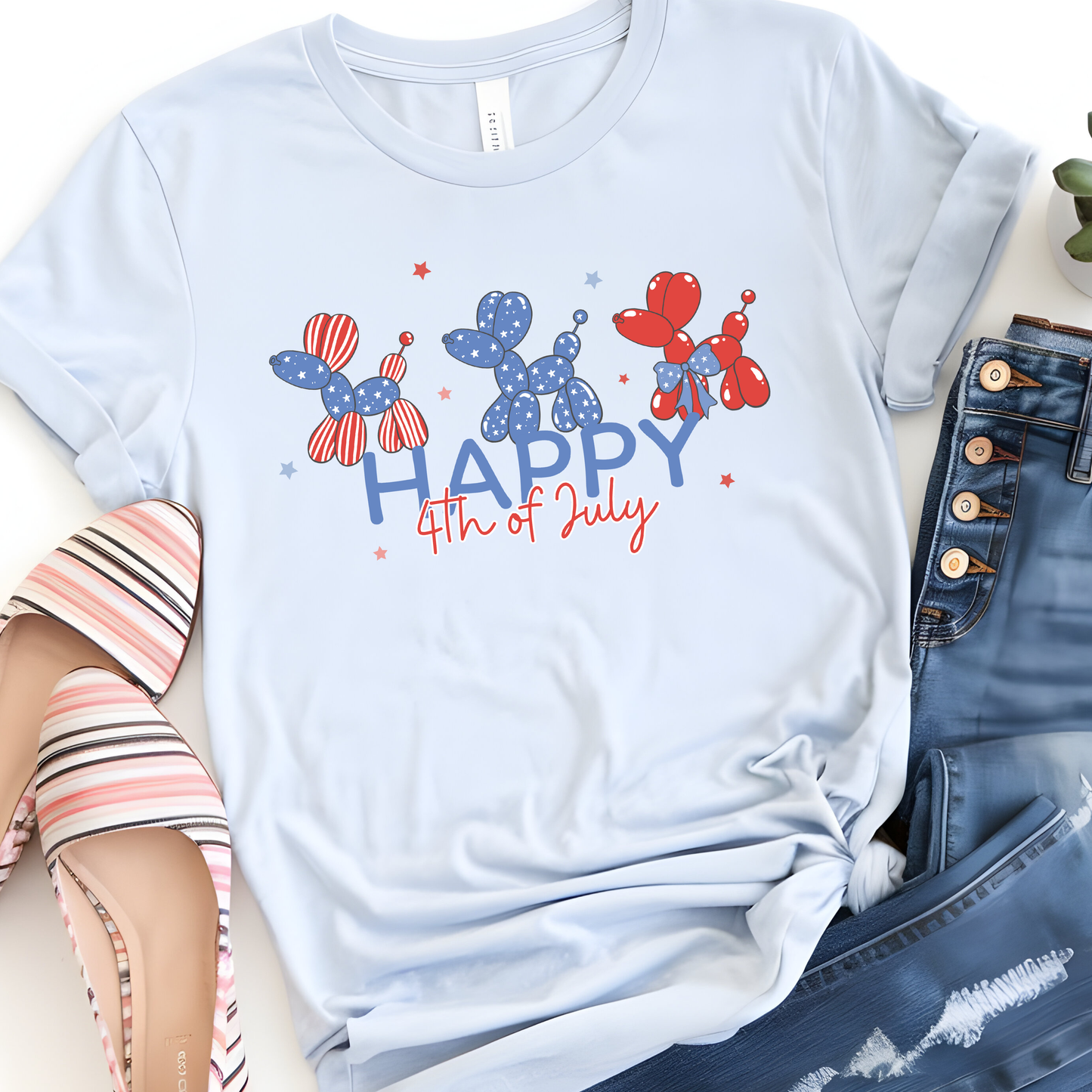 Patriotic Balloon Dogs