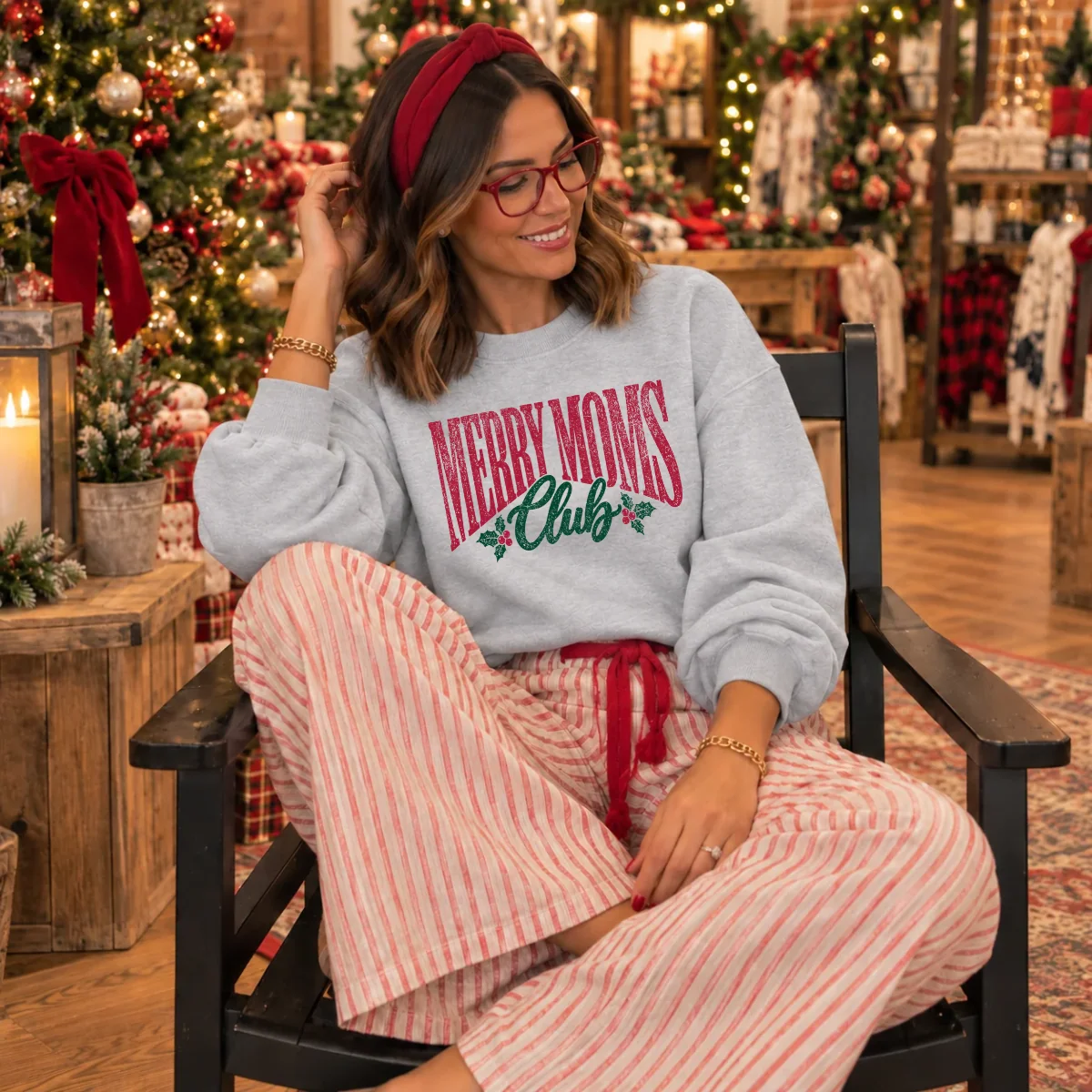 Merry Moms Club Tee or Crewneck