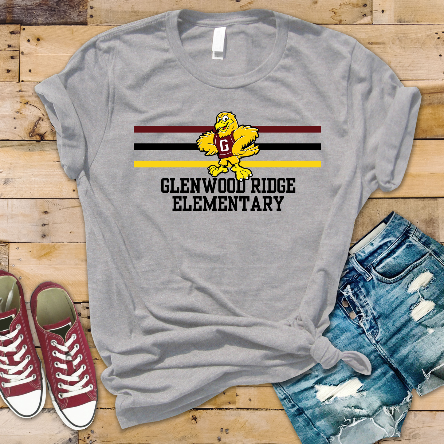 Glenwood Ridge Eagles Retro Tee