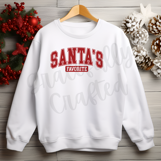 Santa's Favorite Tee or Crewneck