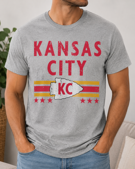Kansas City Vintage Stripe Tee