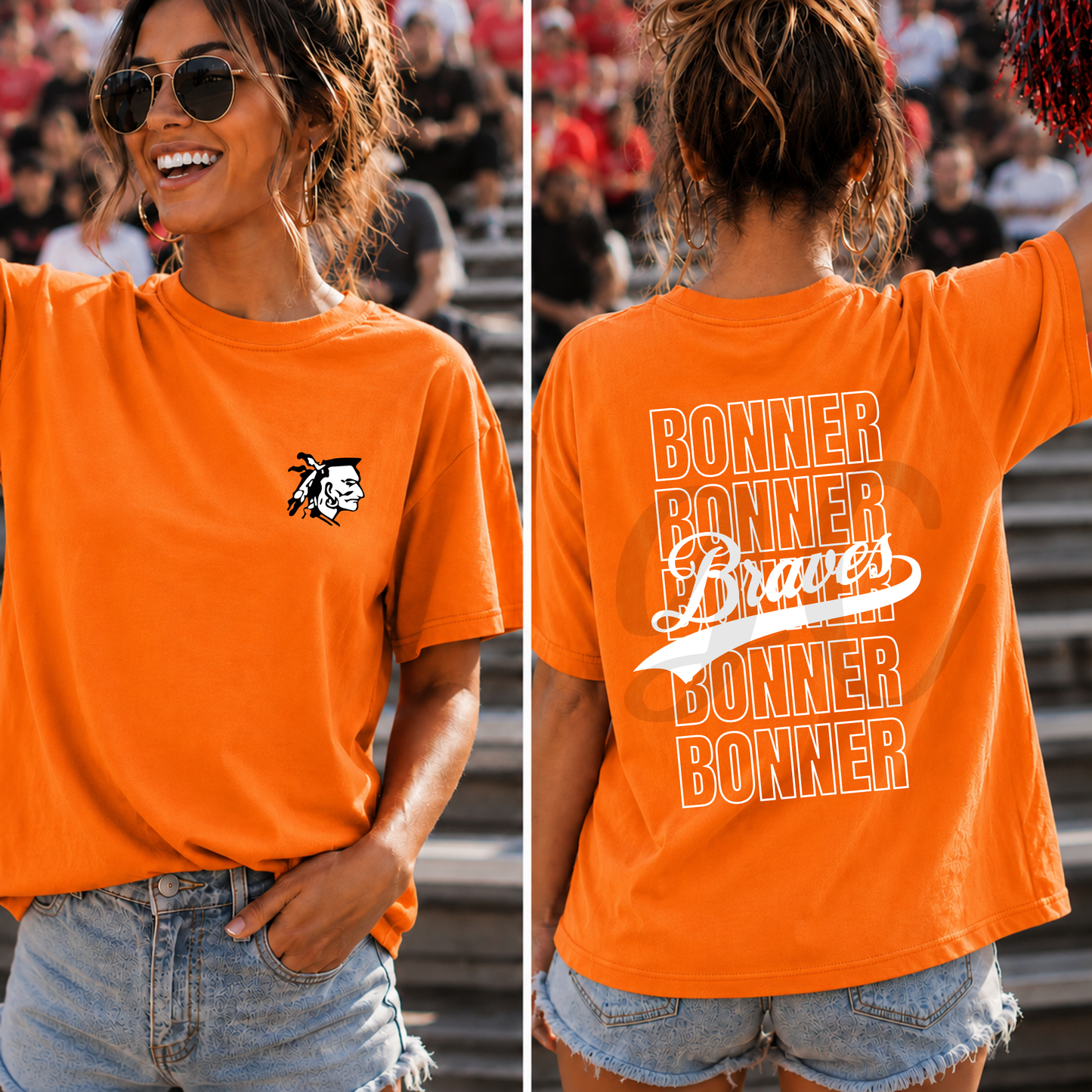 Stacked Braves Tee