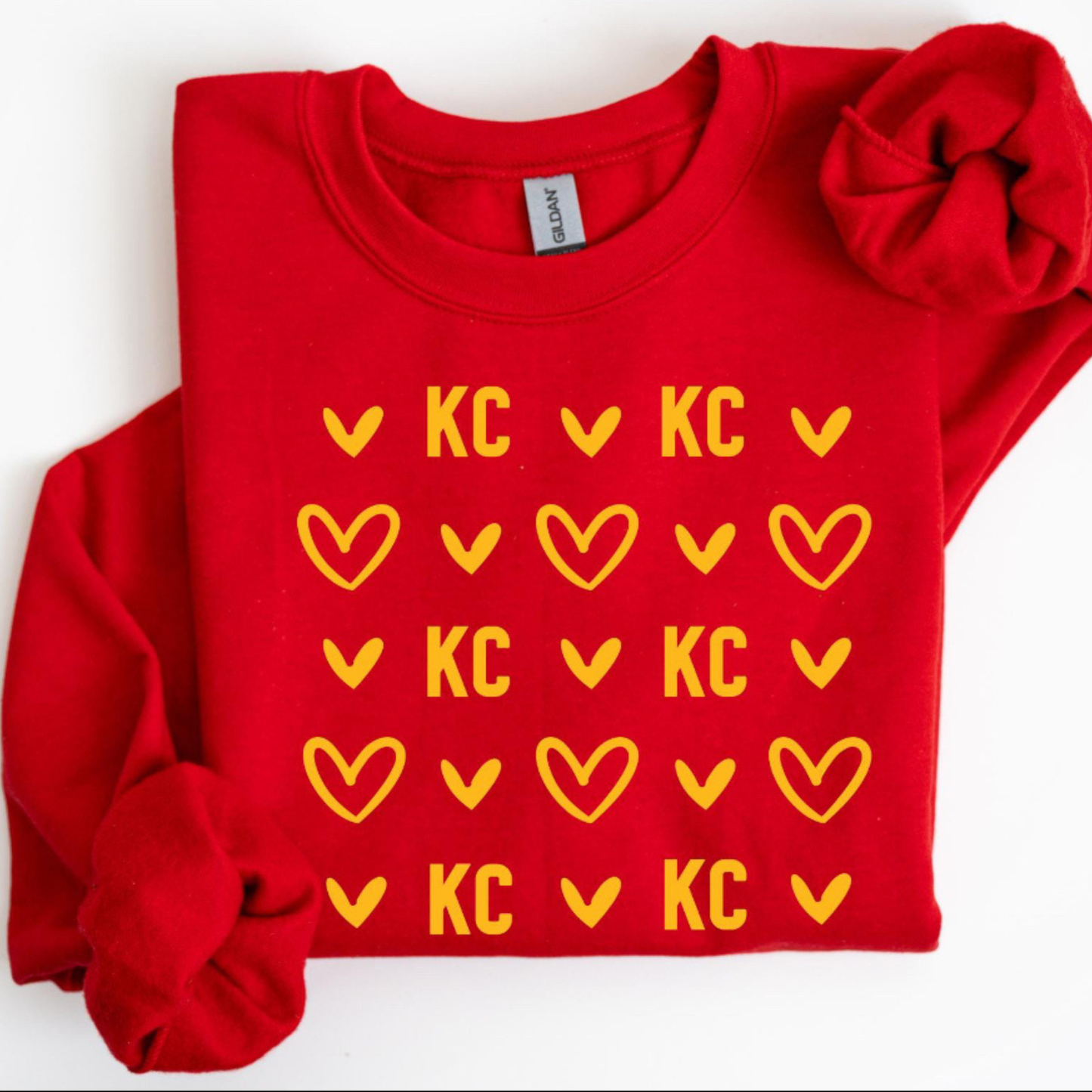 KC Hearts Crewneck Sweatshirt