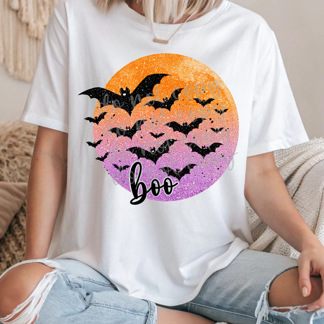 Faux Glitter Bats Tee