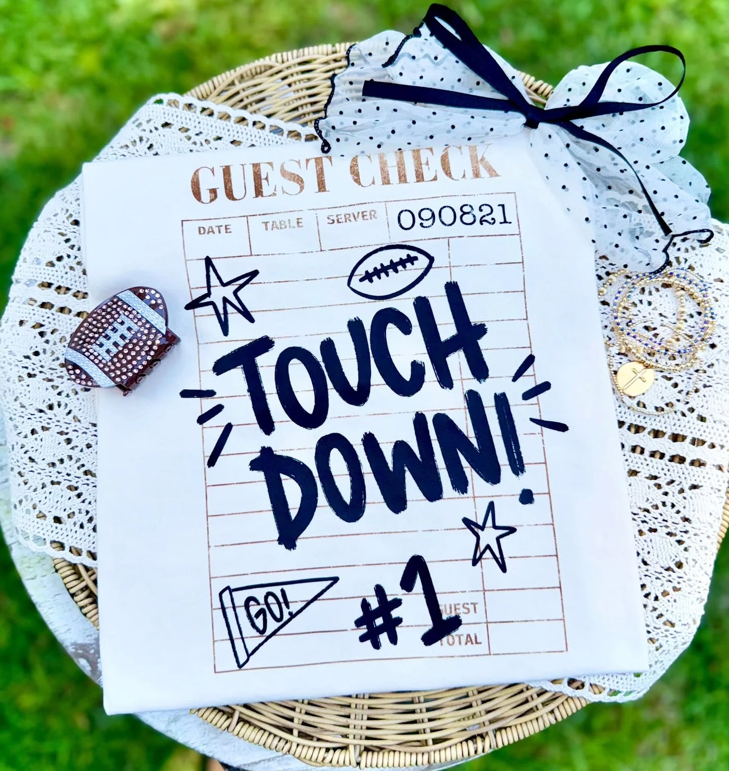 Football Guest Check- TOUCHDOWN! T-Shirt