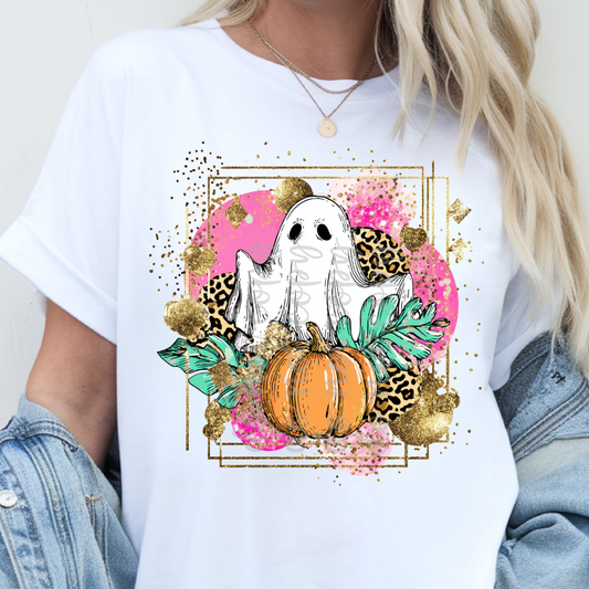 Gold Abstract Ghost Tee