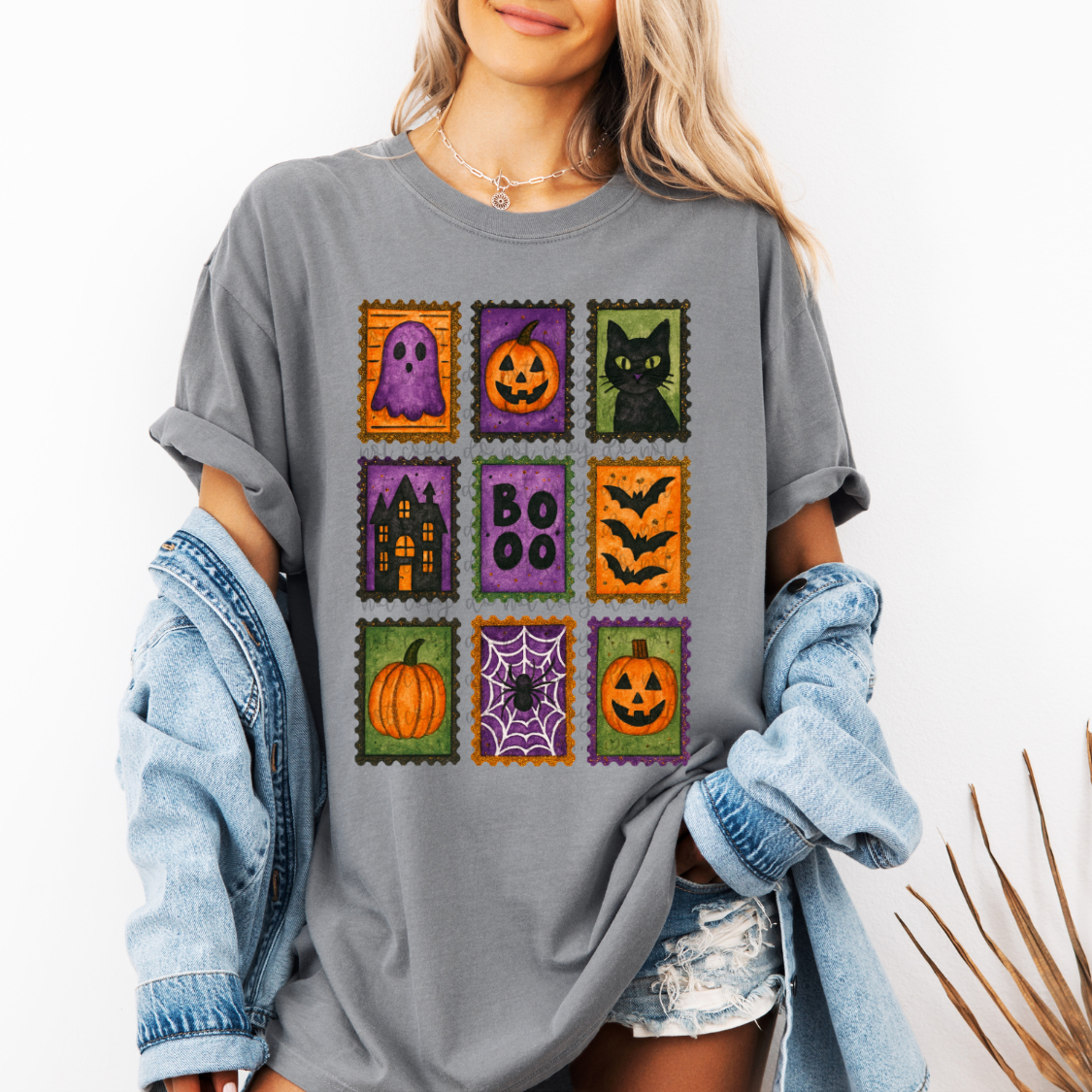 Halloween Postage Stamps Tee