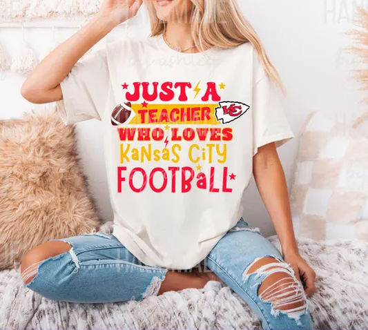 Teacher Who Kansas City Football Tee