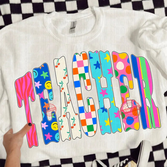 Retro Teacher Crewneck
