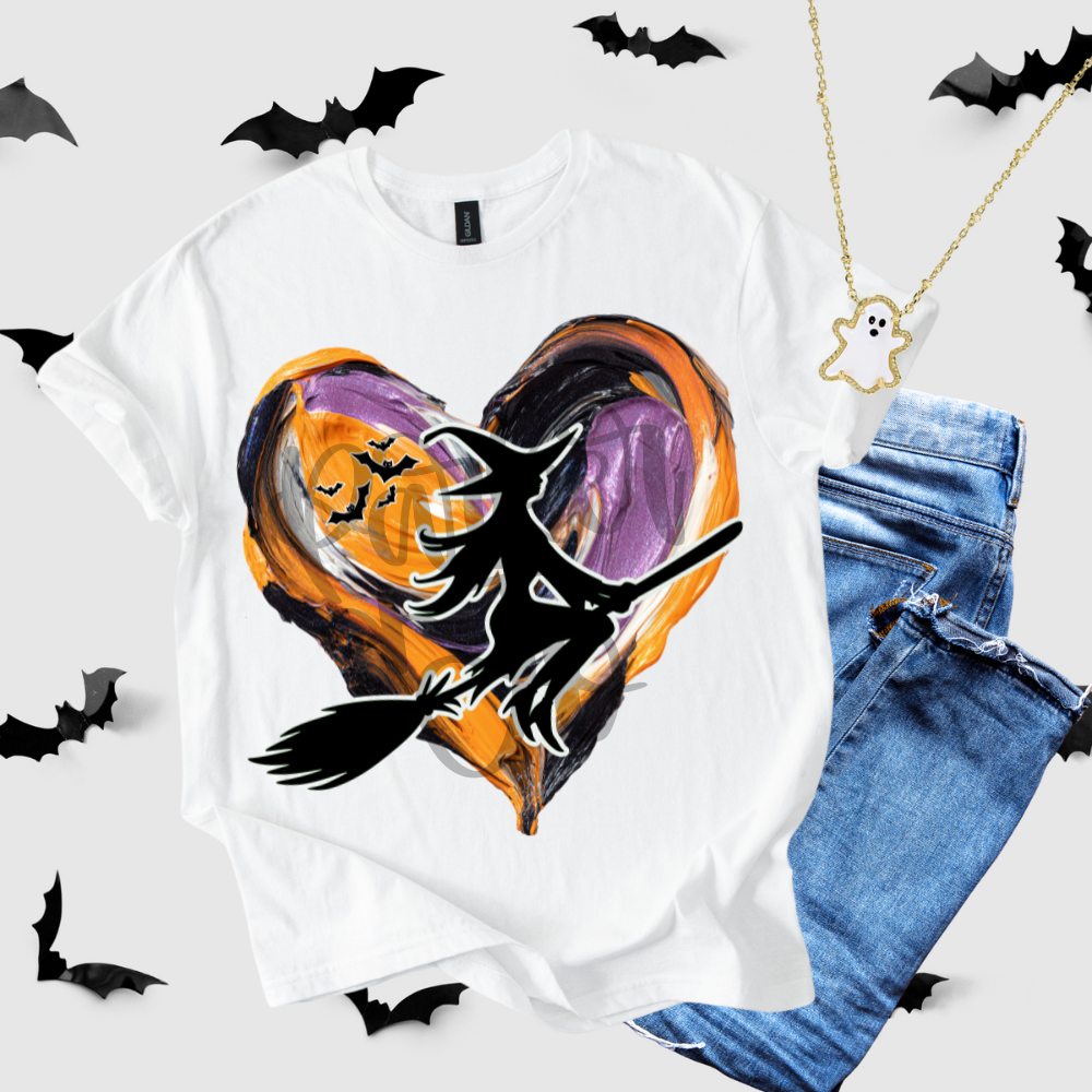 Witch Painted Heart Tee